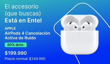 banner entel en todas airpods 4 anc principal mob 110825
